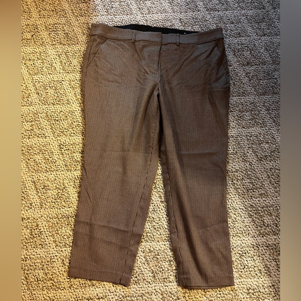 Lane Bryant houndstooth trousers